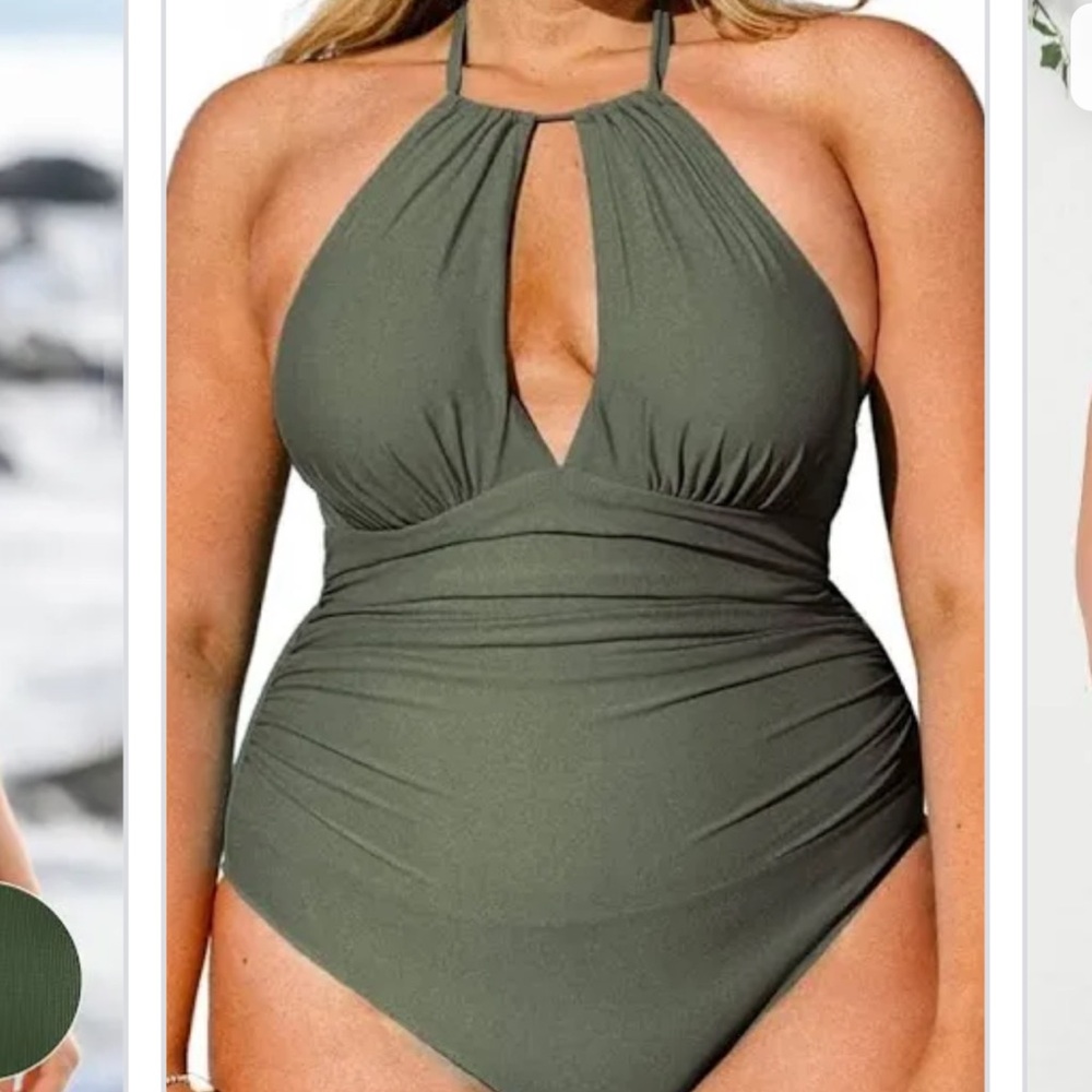 Cupshe Deep Olive Swimsuit